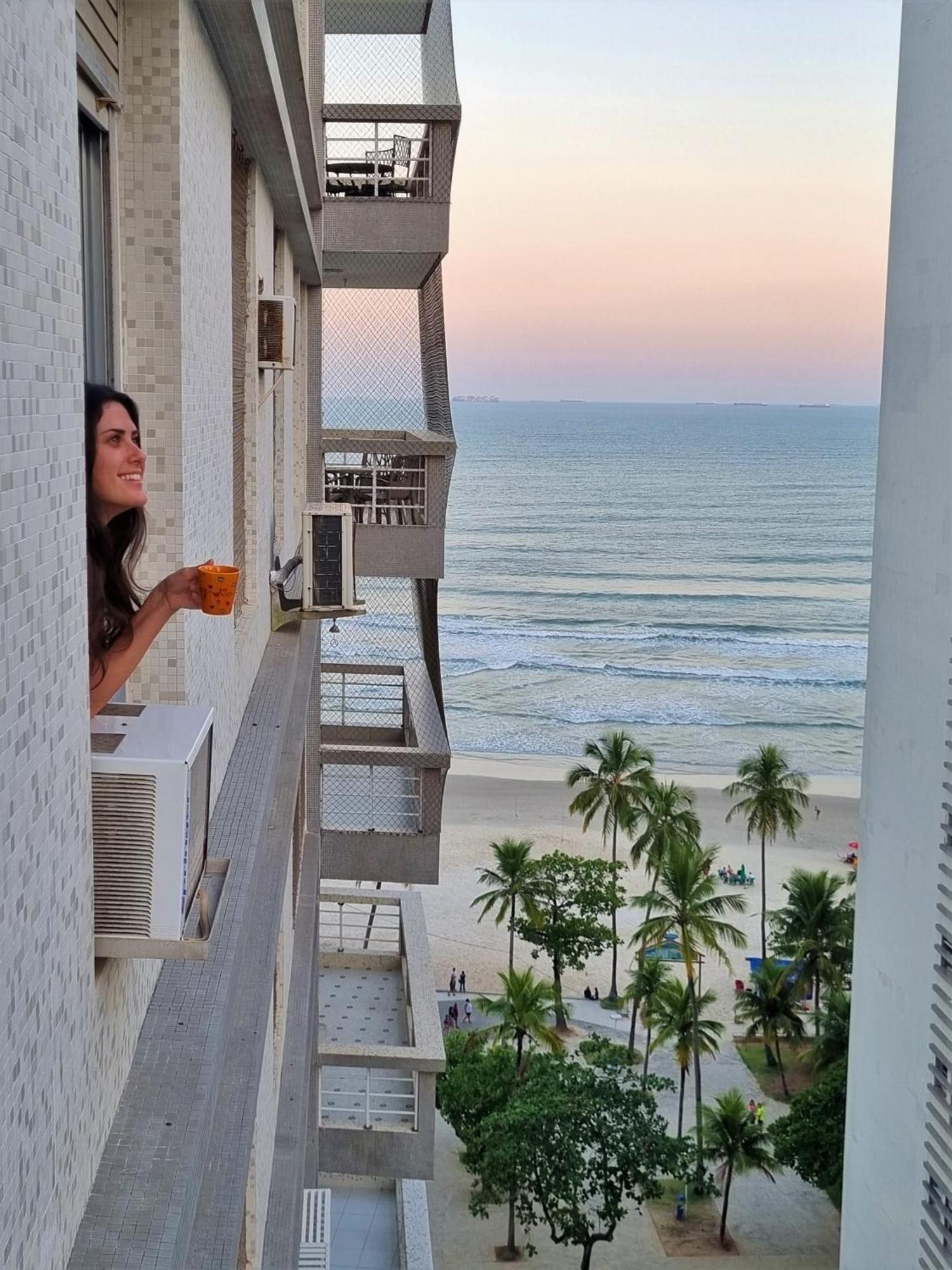 Apto Pe Na Areia Praia Das Pitangueiras - Centro Guarujá Eksteriør bilde
